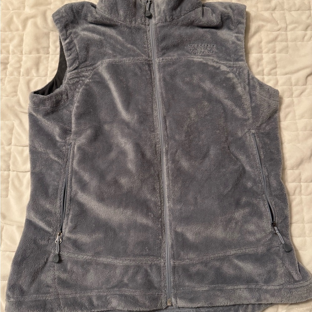 Mountain Hardwear Fuzzy Gray Fleece Vest